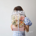 Transparent Flower Box Packaging Bouquet With Pvc Window